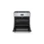 Alt View 2. Bosch - 800 Series 3.9 cu. ft. Freestanding Dual Fuel Convection Range with 5 Dual Flame Ring Burners - Stainless steel.