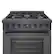 Alt View 17. Bosch - 800 Series 3.9 cu. ft. Freestanding Dual Fuel Convection Range with 5 Dual Flame Ring Burners - Black stainless steel.