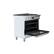 Alt View 2. Bosch - 800 Series 3.7 cu. ft. Freestanding Dual Fuel Convection Range with 6 Dual Flame Ring Burners - Stainless steel.