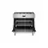 Angle. Bosch - 800 Series 3.7 cu. ft. Freestanding Dual Fuel Convection Range with 6 Dual Flame Ring Burners - Stainless steel.