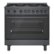 Front Zoom. Bosch - 800 Series 3.7 cu. ft. Freestanding Dual Fuel Convection Range with 6 Dual Flame Ring Burners - Black stainless steel.