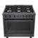 Alt View Zoom 13. Bosch - 800 Series 3.7 cu. ft. Freestanding Dual Fuel Convection Range with 6 Dual Flame Ring Burners - Black stainless steel.