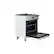 Angle. Bosch - 800 Series 3.7 Cu. Ft. Freestanding Gas Convection Range with 5 Dual Flame Ring Burners - Stainless steel.