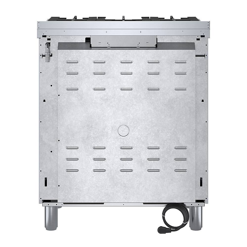 Alt View 12. Bosch - 800 Series 3.7 Cu. Ft. Freestanding Gas Convection Range with 5 Dual Flame Ring Burners - Stainless steel.