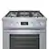 Alt View 1. Bosch - 800 Series 3.7 Cu. Ft. Freestanding Gas Convection Range with 5 Dual Flame Ring Burners - Stainless steel.