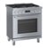 Alt View Zoom 11. Bosch - 800 Series 3.7 cu. ft. Freestanding Gas Convection Range with 5 Dual Flame Ring Burners - Stainless steel.