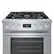 Alt View 15. Bosch - 800 Series 3.7 Cu. Ft. Freestanding Gas Convection Range with 5 Dual Flame Ring Burners - Stainless steel.
