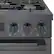 Alt View 20. Bosch - 800 Series 3.7 Cu. Ft. Freestanding Gas Convection Range with 5 Dual Flame Ring Burners - Black stainless steel.