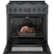 Alt View Zoom 18. Bosch - 800 Series 3.7 cu. ft. Freestanding Gas Convection Range with 5 Dual Flame Ring Burners - Black stainless steel.