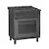 Angle. Bosch - 800 Series 3.7 Cu. Ft. Freestanding Gas Convection Range with 5 Dual Flame Ring Burners - Black stainless steel.