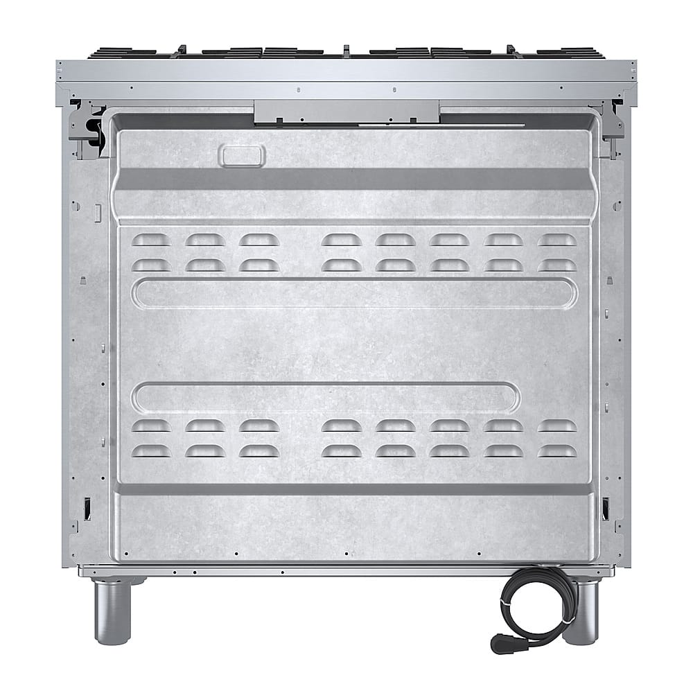 Alt View 14. Bosch - 800 Series 3.5 Cu. Ft. Freestanding Gas Convection Range with 6 Dual Flame Ring Burners - Stainless steel.