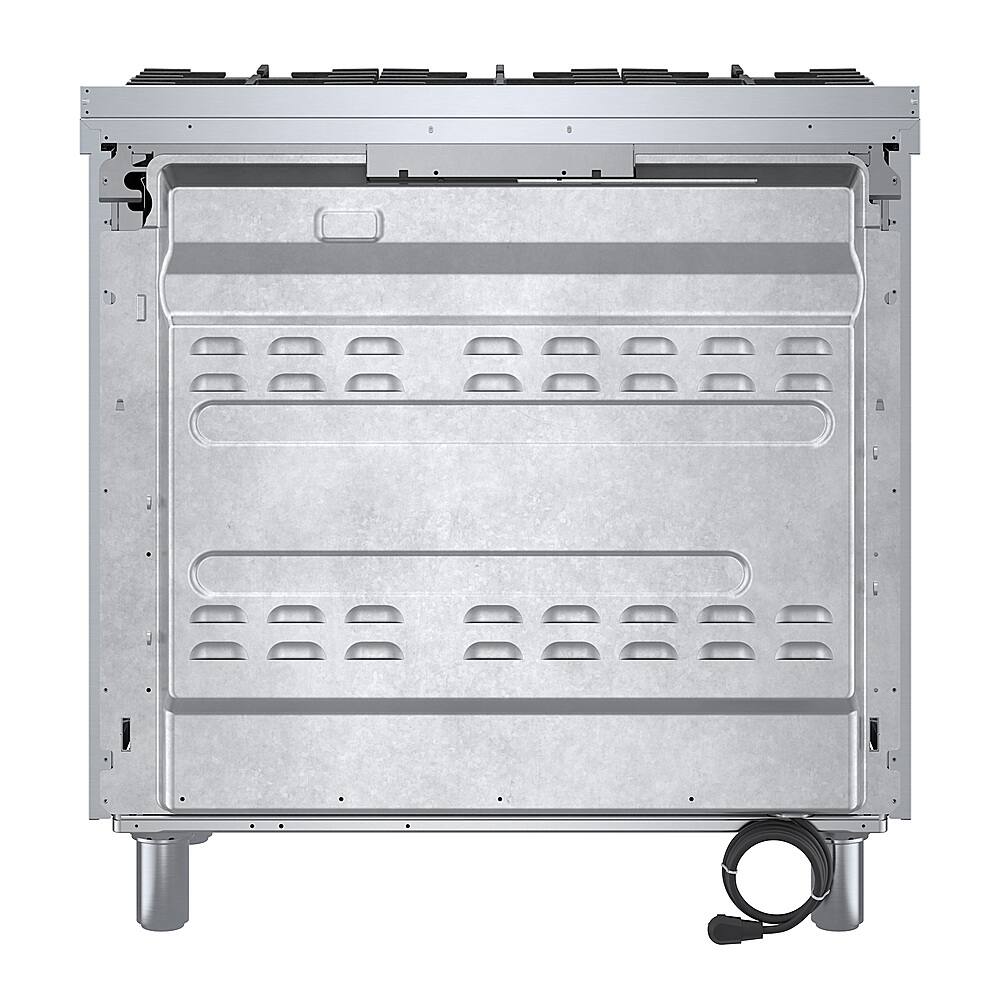 Alt View 14. Bosch - 800 Series 3.5 Cu. Ft. Freestanding Gas Convection Range with 6 Dual Flame Ring Burners - Stainless steel.