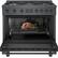 Alt View 19. Bosch - 800 Series 3.5 Cu. Ft. Freestanding Gas Convection Range with 6 Dual Flame Ring Burners - Black stainless steel.