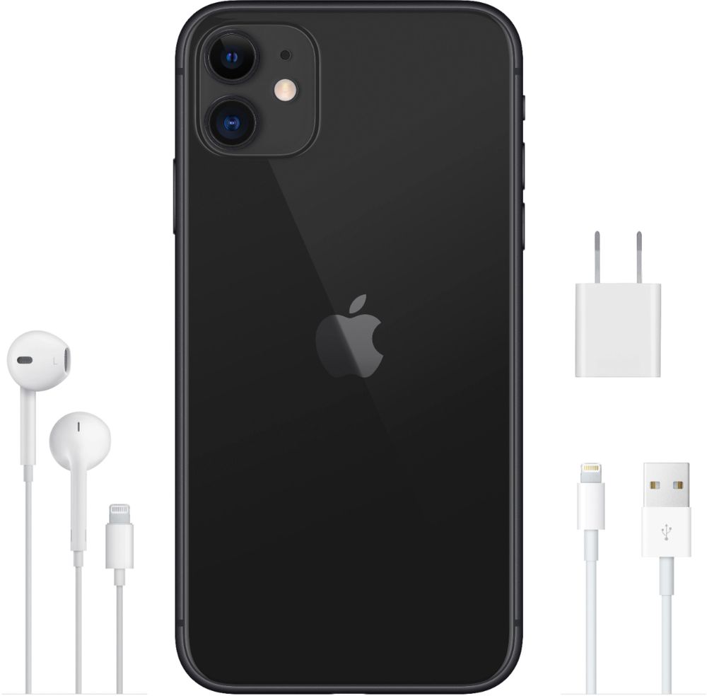 Apple iPhone 11 128GB Black (T-Mobile) MWLE2LL/A - Best Buy