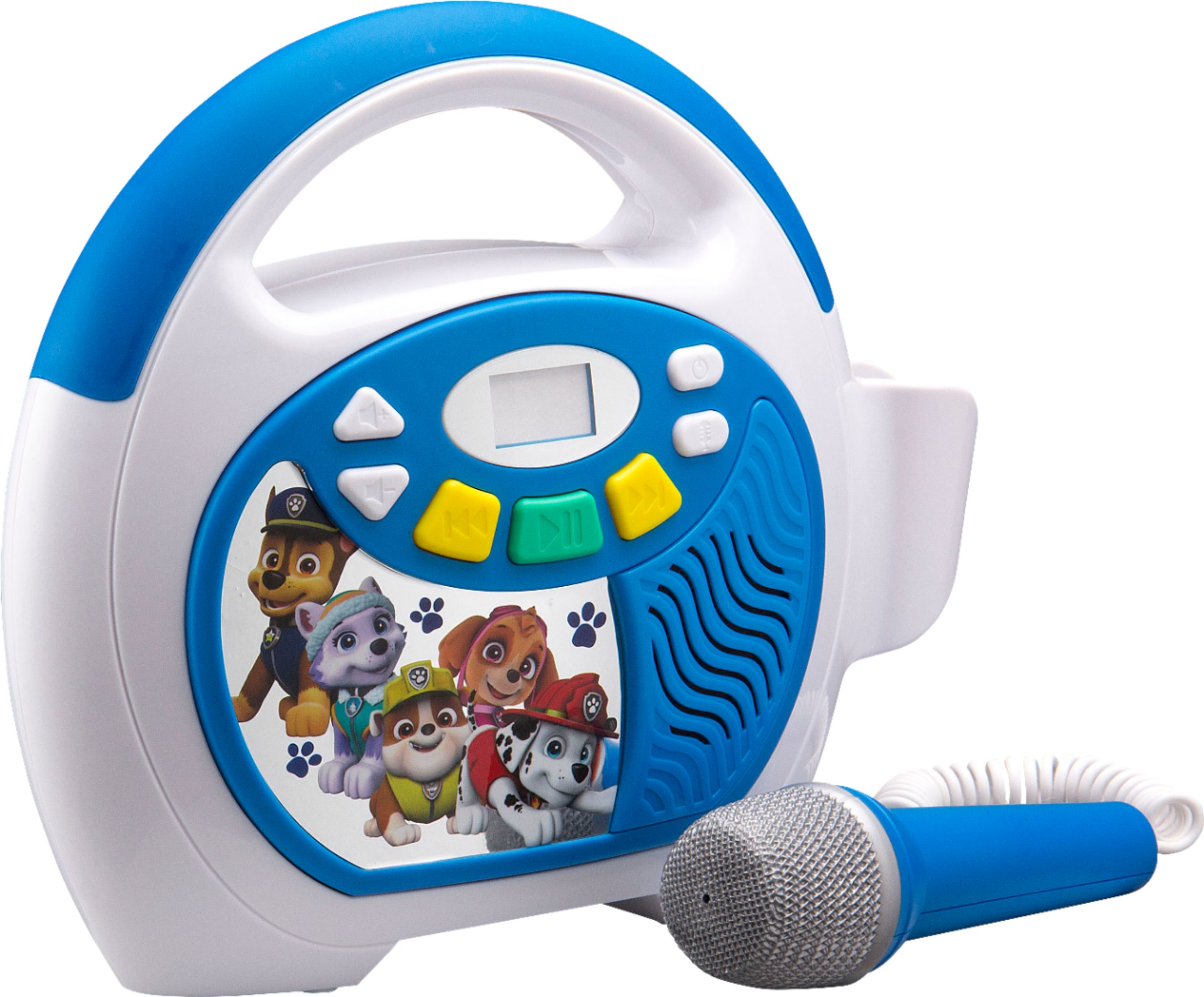 Angle View: KIDdesigns - Paw Patrol Bluetooth Sing Along MP3 Player - blue