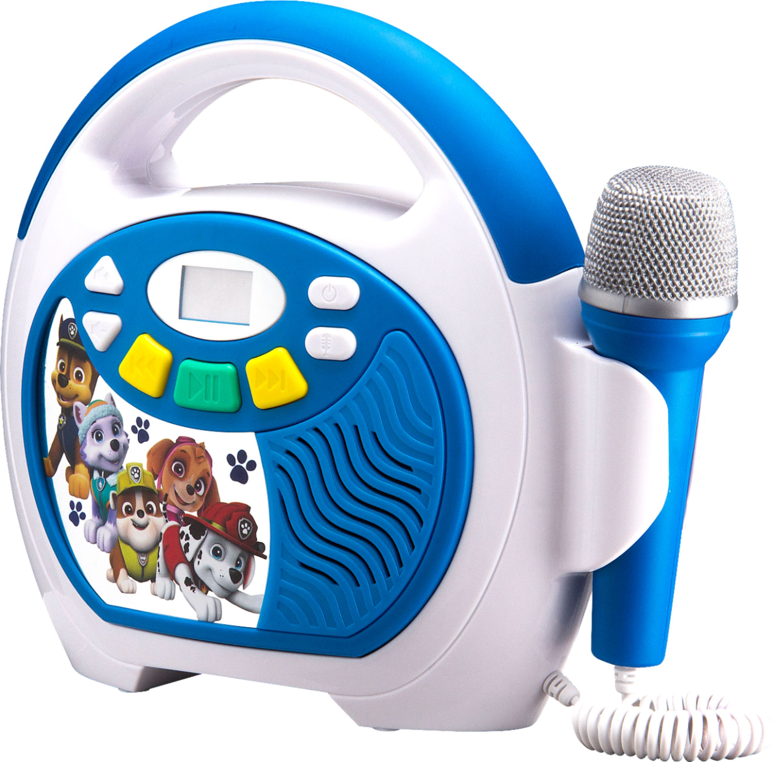 Left View: KIDdesigns - Paw Patrol Bluetooth Sing Along MP3 Player - blue
