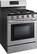 Alt View 12. Insignia™ - 4.8 Cu. Ft. Freestanding Gas Convection Range with Steam Cleaning - Stainless Steel.