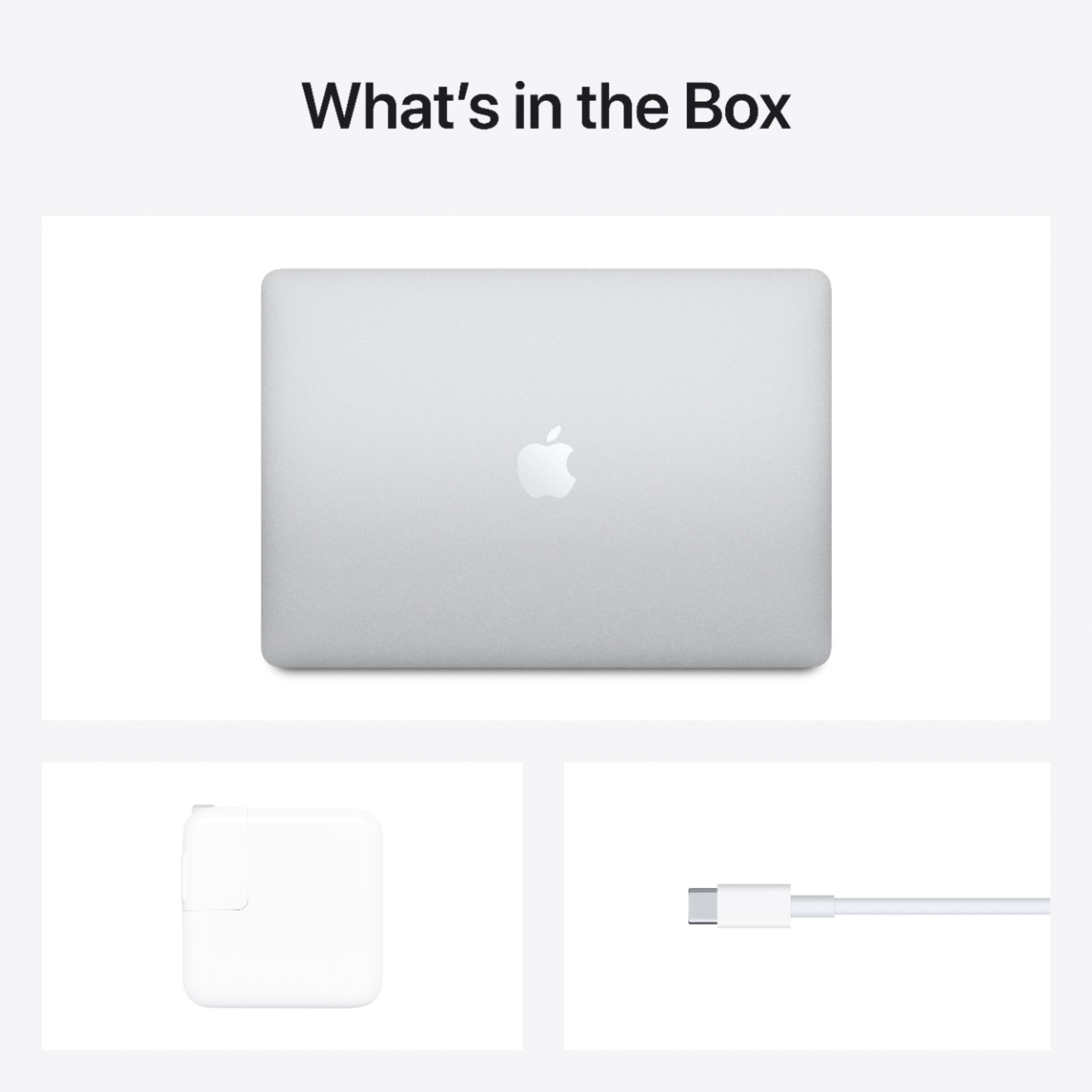 Alt View 15. Apple - MacBook Air 13.3" Laptop - Apple M1 chip - 8GB Memory - 512GB SSD - Silver.