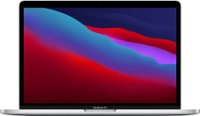 Front. Apple - MacBook Pro 13.3" Laptop - Apple M1 chip - 8GB Memory - 512GB SSD (Latest Model) - Silver.