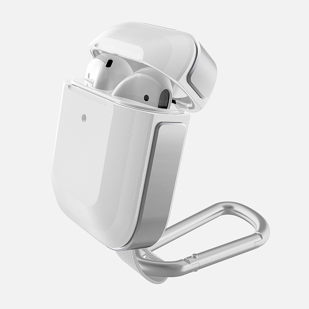Angle View: Raptic - Trek for AirPods - Silver / White