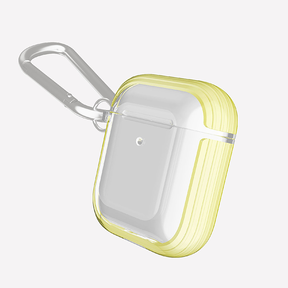 Angle View: Raptic - Clear for AirPods - Clear / Yellow