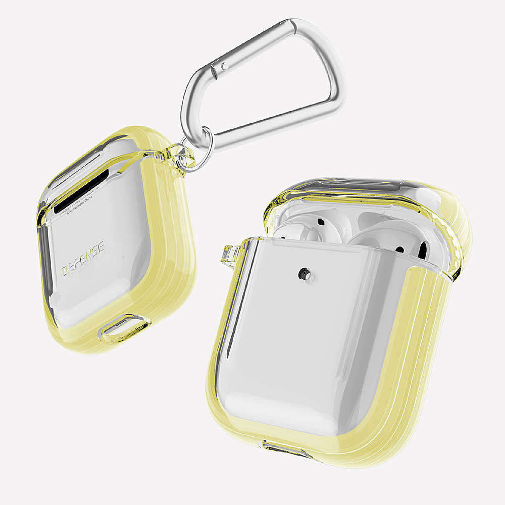 Left View: Raptic - Clear for AirPods - Clear / Yellow