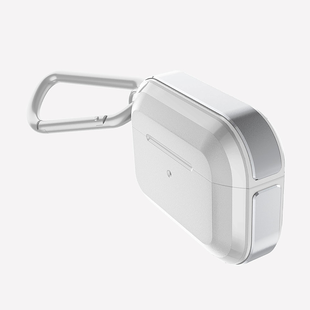 Angle View: Raptic - Trek for AirPods Pro - Silver / White