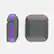 Left. Raptic - Trek for AirPods - Iridescent / Gray.