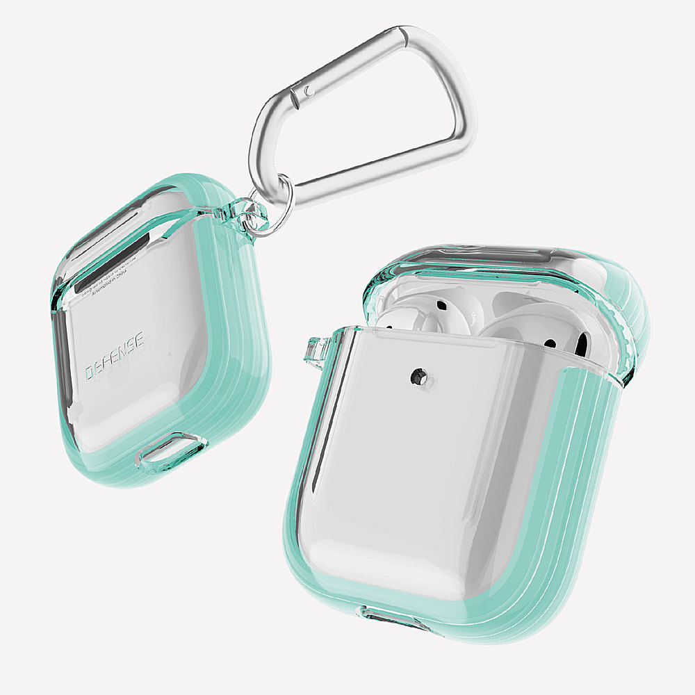 Left View: Jura - Carabiner with Anchor for Apple AirPods and AirPods Pro - Rose gold