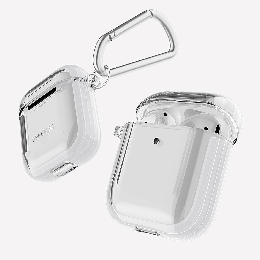 Left View: Raptic - Clear for AirPods - Clear / White