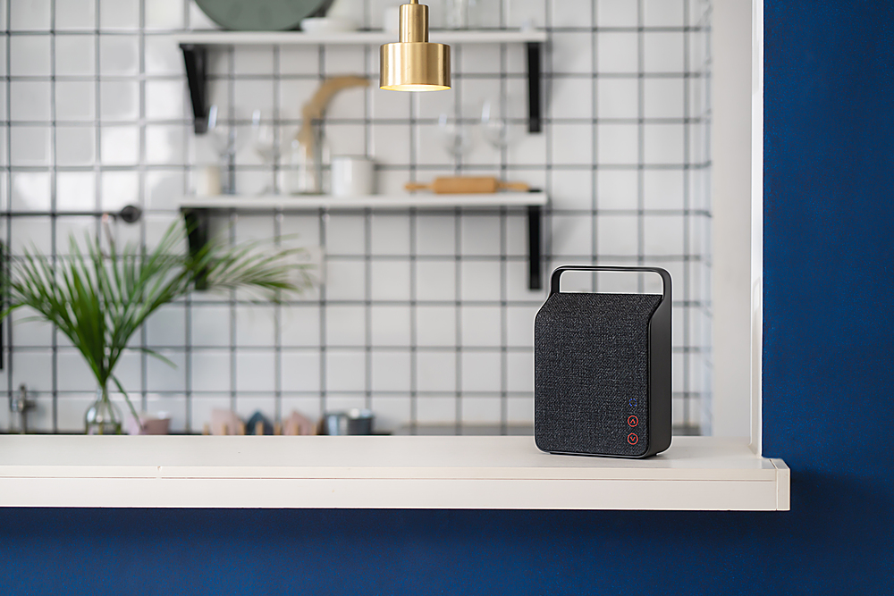 Vifa - Oslo Compact Rechargeable Hi-Resolution Bluetooth Portable Speaker - Slate Black