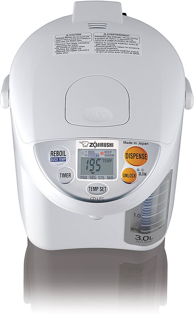 Alt View 11. Zojirushi - Panorama Window Micom 101oz Water Boiler & Warmer - White.