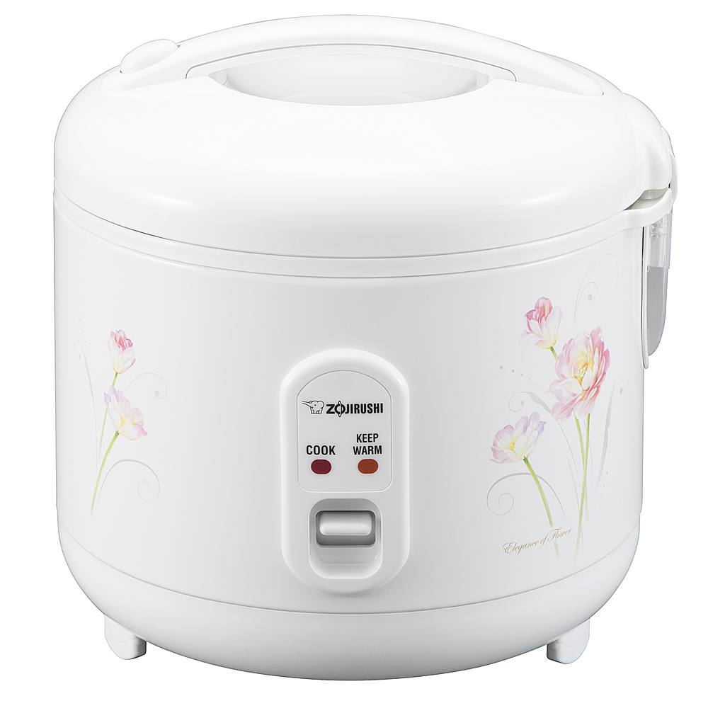 Angle View: Zojirushi - 5.5 Cup (Uncooked) Automatic Rice Cooker & Warmer - Tulip