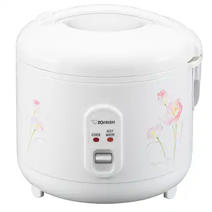 Angle. Zojirushi - 5.5 Cup (Uncooked) Automatic Rice Cooker & Warmer - Tulip.