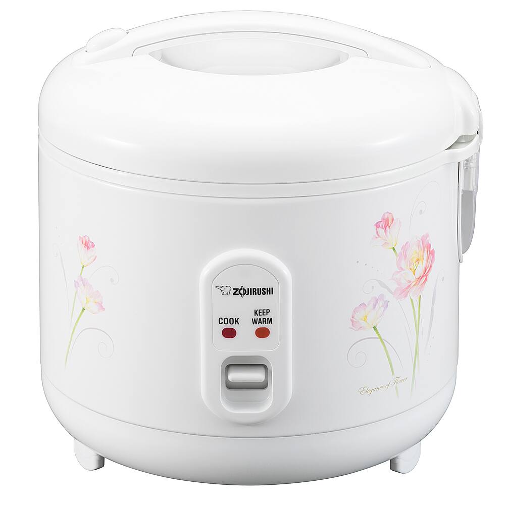 Angle. Zojirushi - 5.5 Cup (Uncooked) Automatic Rice Cooker & Warmer - Tulip.