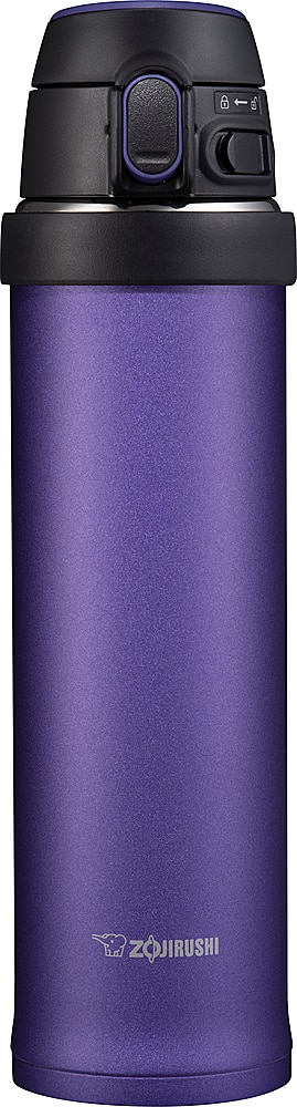 Angle View: Zojirushi - 20 oz Flip-and-Go Stainless Steel Travel Mug - Purple Dusk