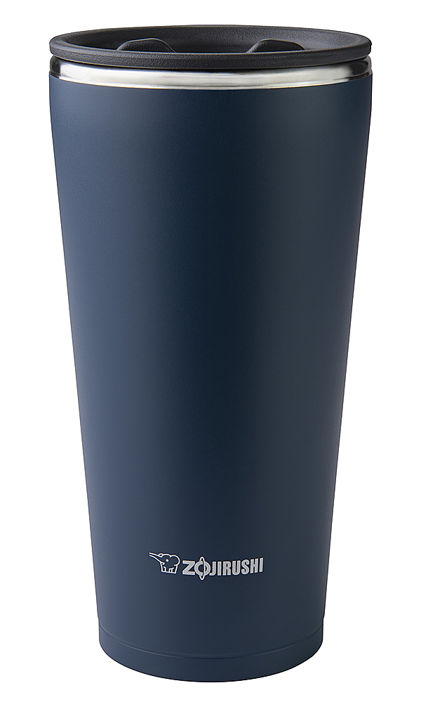 Angle View: Zojirushi - 15 oz Stainless Steel Tumbler with Tea Leaf Filter - Navy