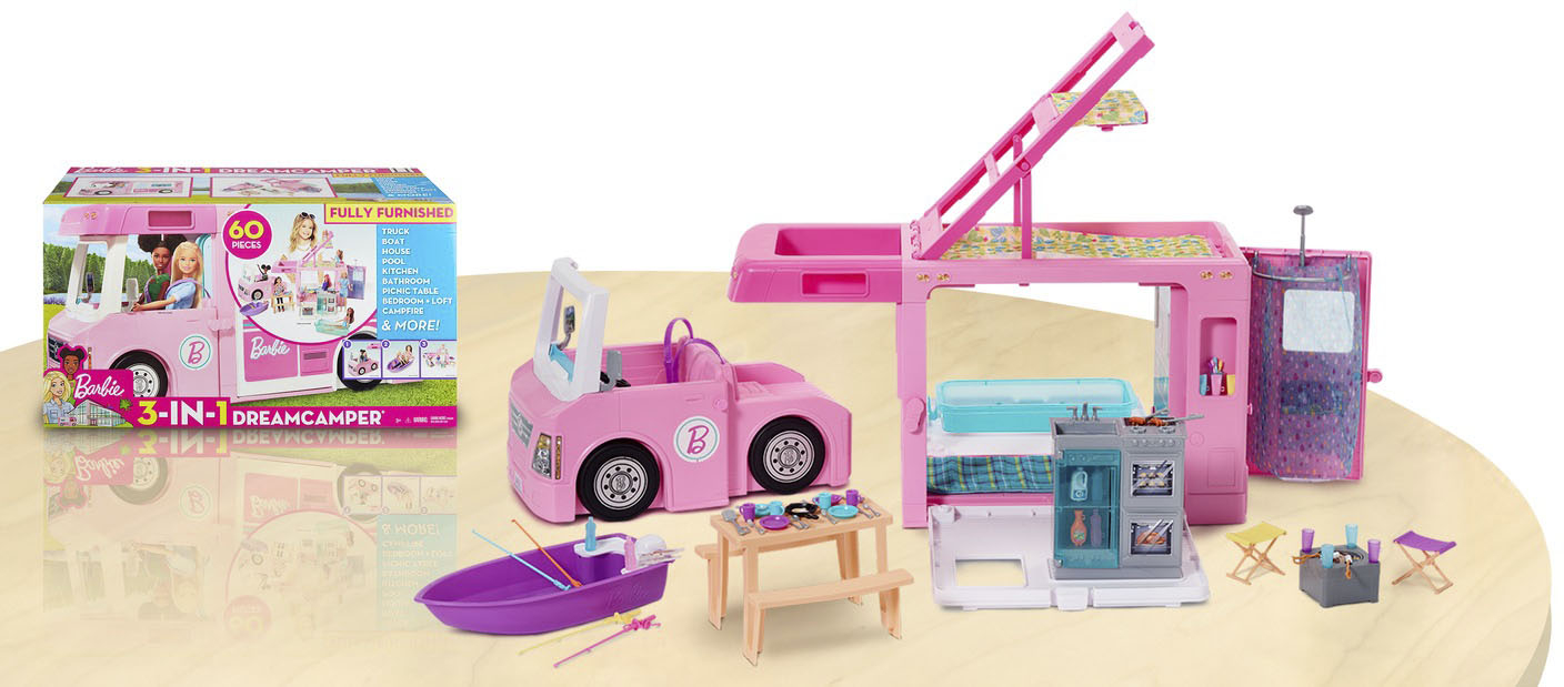 Veilig wedstrijd Matroos Best Buy: Barbie 3-in-1 DreamCamper Vehicle and Accessories GHL93
