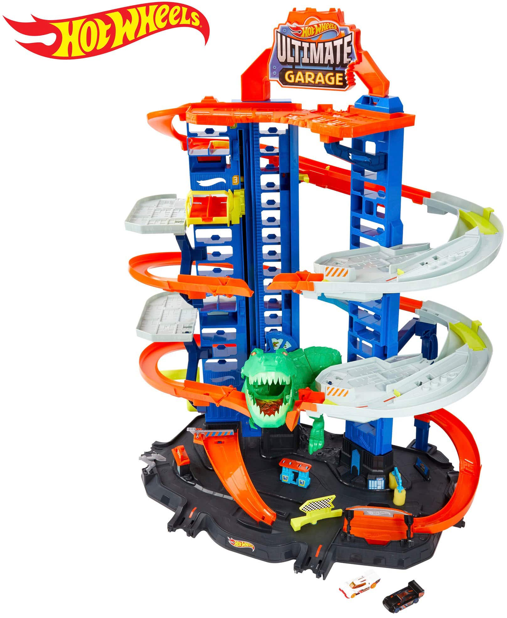  Hot Wheels Ultimate Garage Track Set with 2 Toy Cars