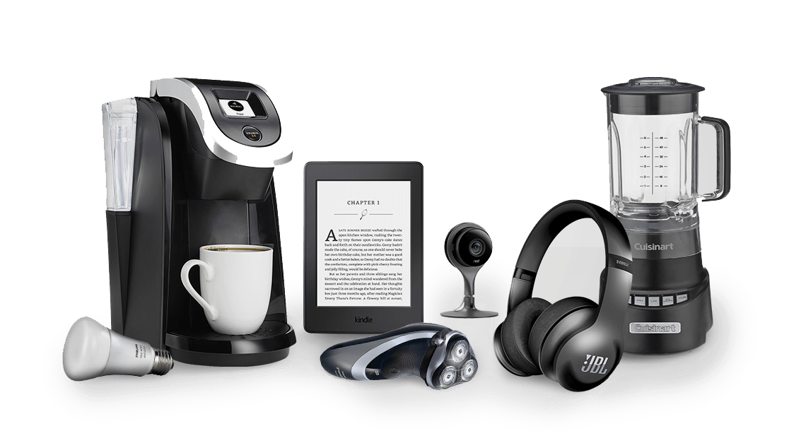 CHAPTER 1: A new chapter begins as the coffee machine brews a fresh cup of coffee. The Cuisinart coffee maker, with its sleek design, is ready to serve. Meanwhile, the JBL headphones are placed nearby, ready for a relaxing listening session. The Cuisinart blender stands by, ready to mix up a delicious smoothie. The Kindle e-reader is open, displaying a new chapter of a book. The scene is set for a perfect morning routine.