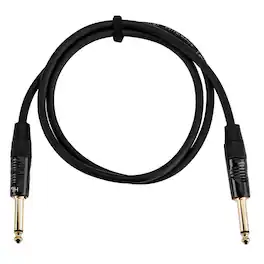 H&A - Elite Pro 1/4" Male to 1/4" Male Instrument Cable with Rean Gold Connectors - 3'