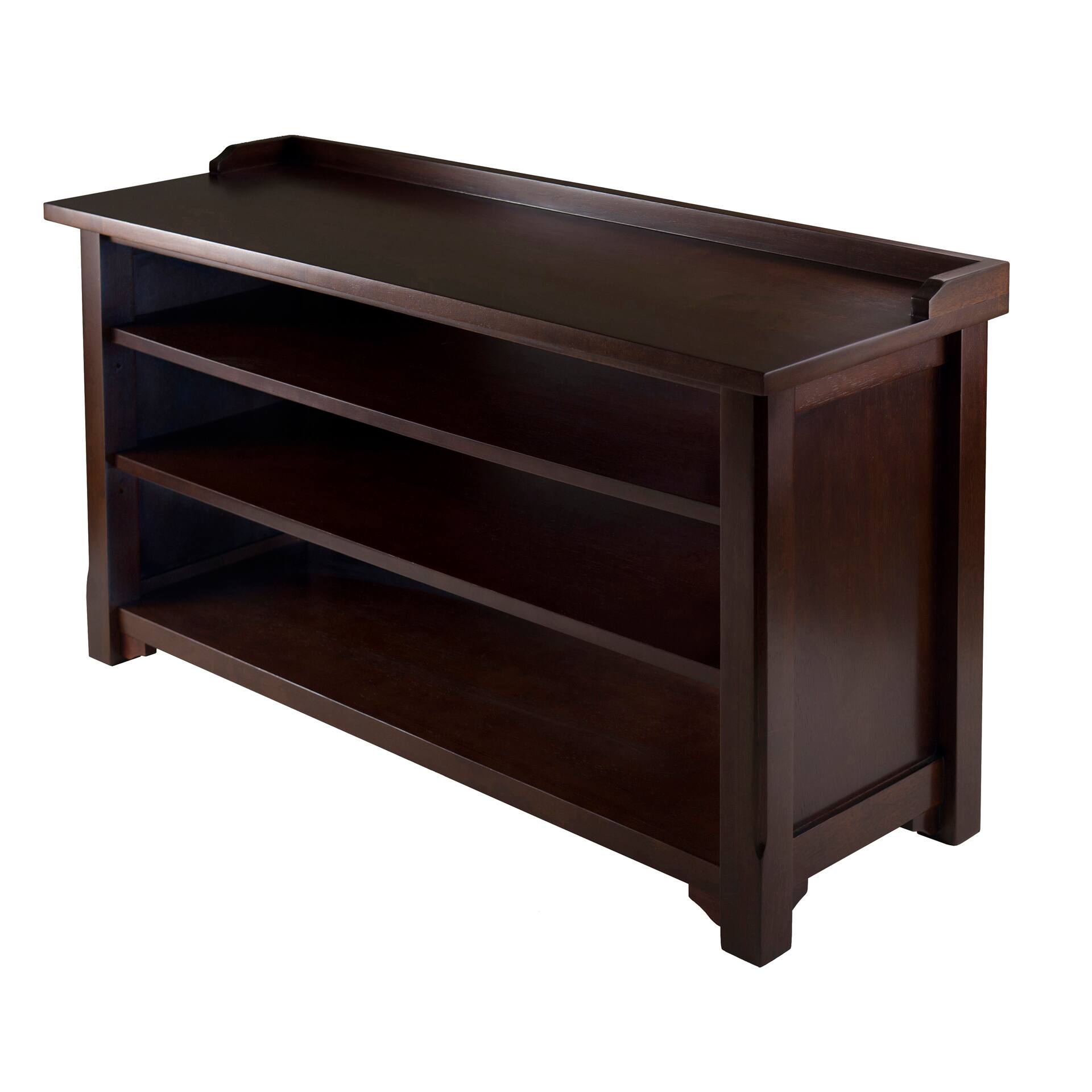 Front. Winsome Wood - Dayton Storage Hall Bench - Walnut.