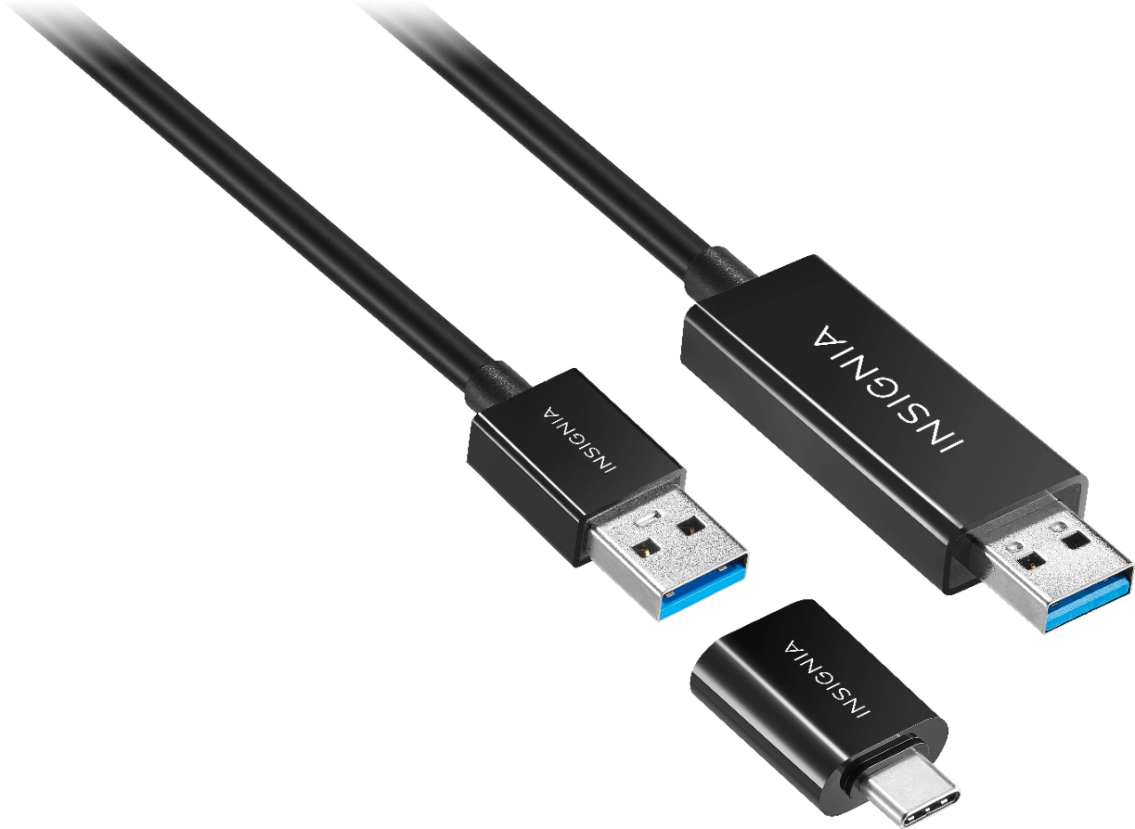 Alt View 13. Insignia™ - 6' USB 3.0 File Transfer Cable - Black.