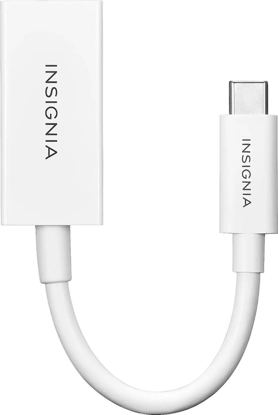 Alt View 12. Insignia™ - USB-C to DisplayPort Adapter - White.