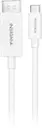 Angle. Insignia™ - 6' USB-C to DisplayPort Cable - White.