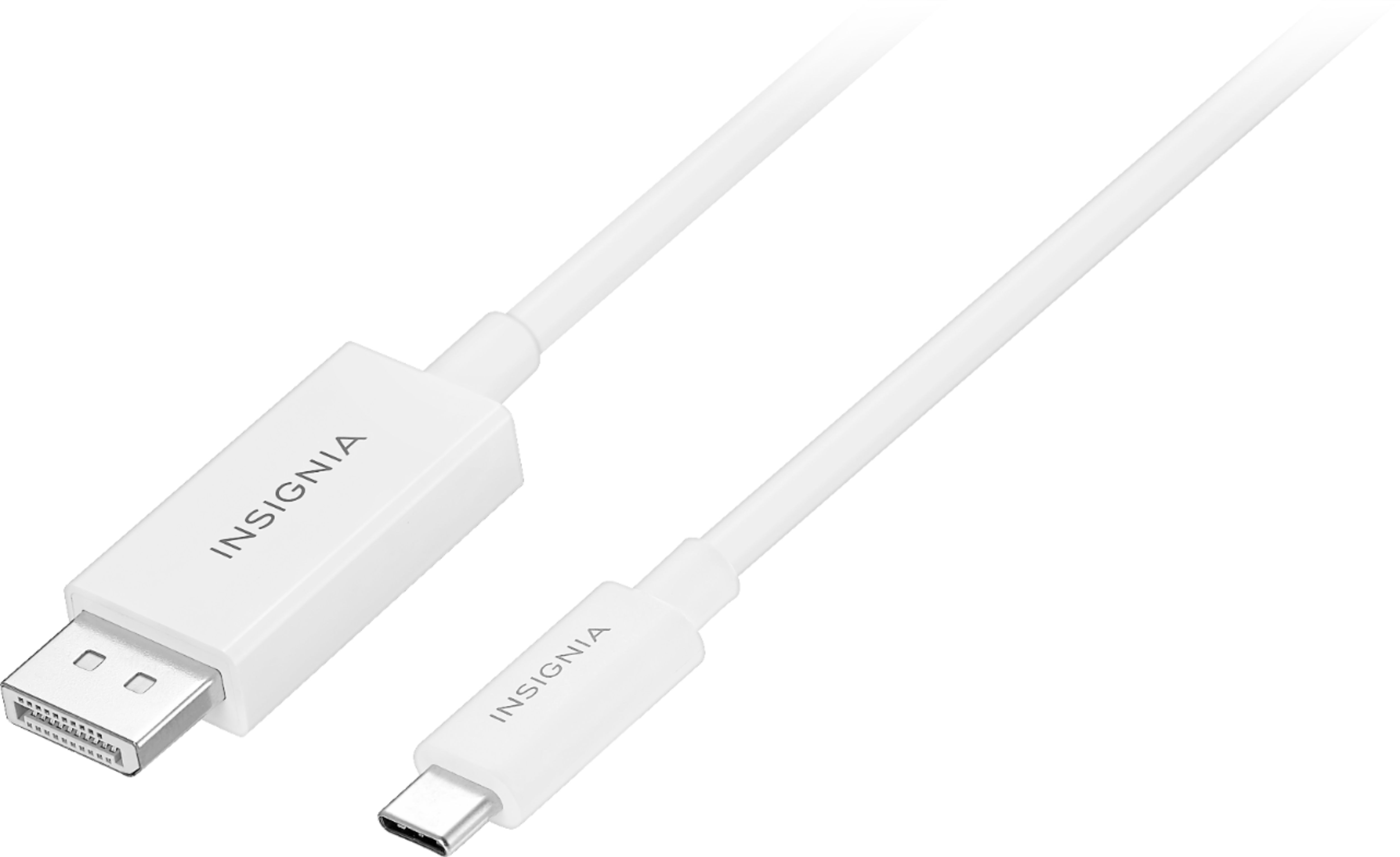 Insignia™ - 6' USB-C to DisplayPort Cable - White