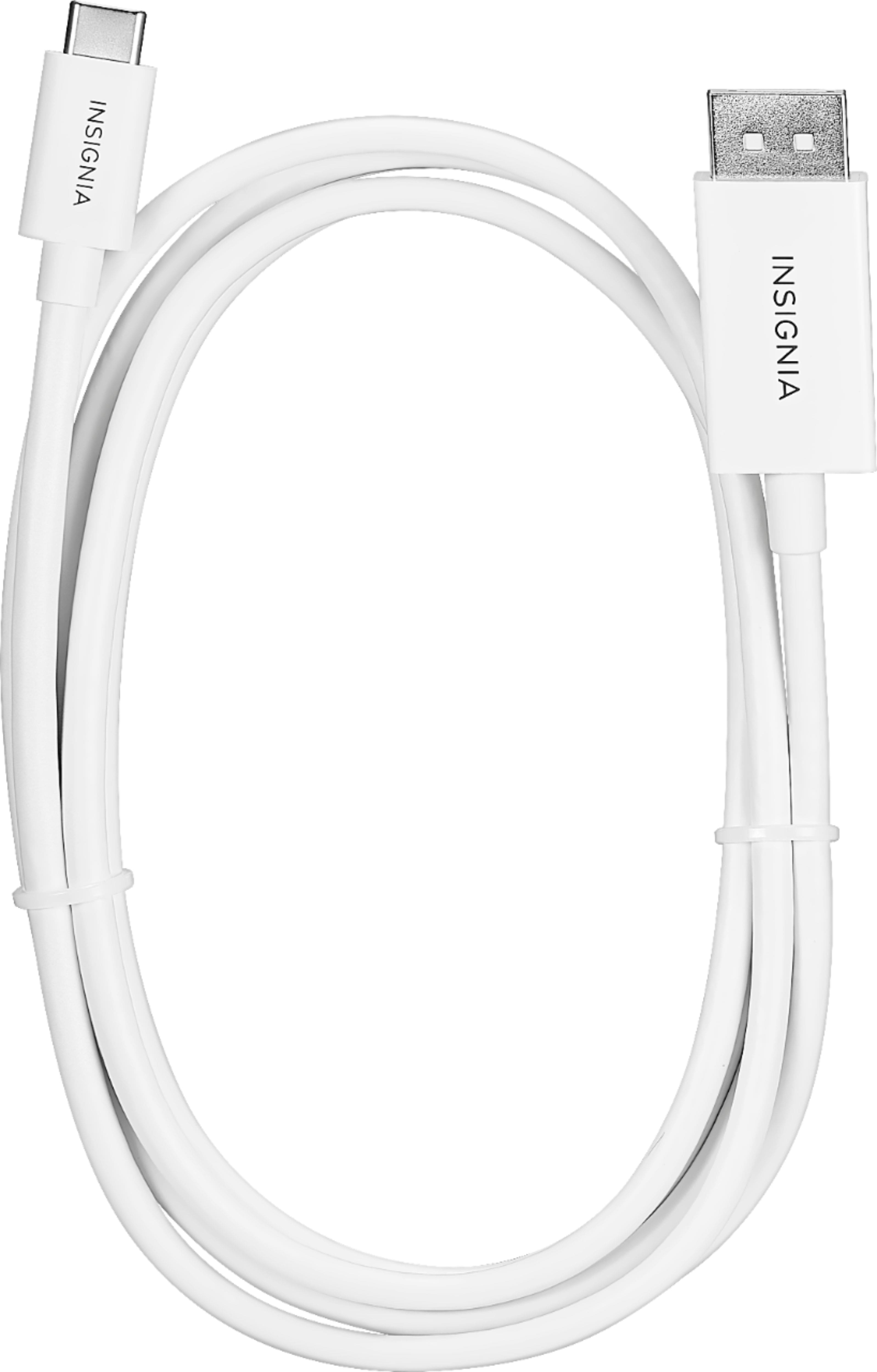 Alt View 11. Insignia™ - 6' USB-C to DisplayPort Cable - White.