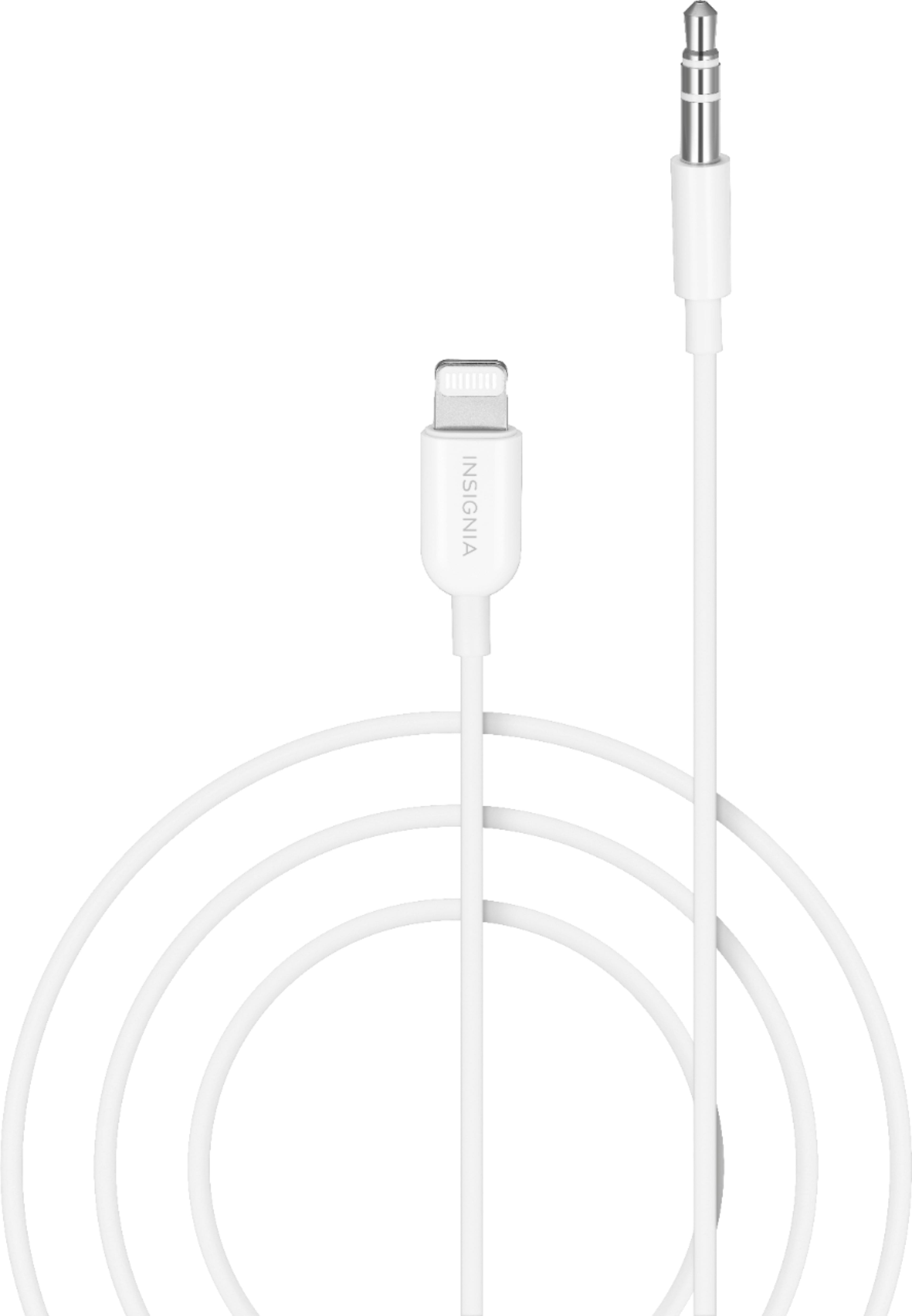 Alt View 11. Insignia™ - 6' Lightning to 3.5 mm Audio Cable - White.