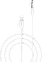 Insignia™ - 6' Lightning to 3.5 mm Audio Cable - White - Front_Zoom