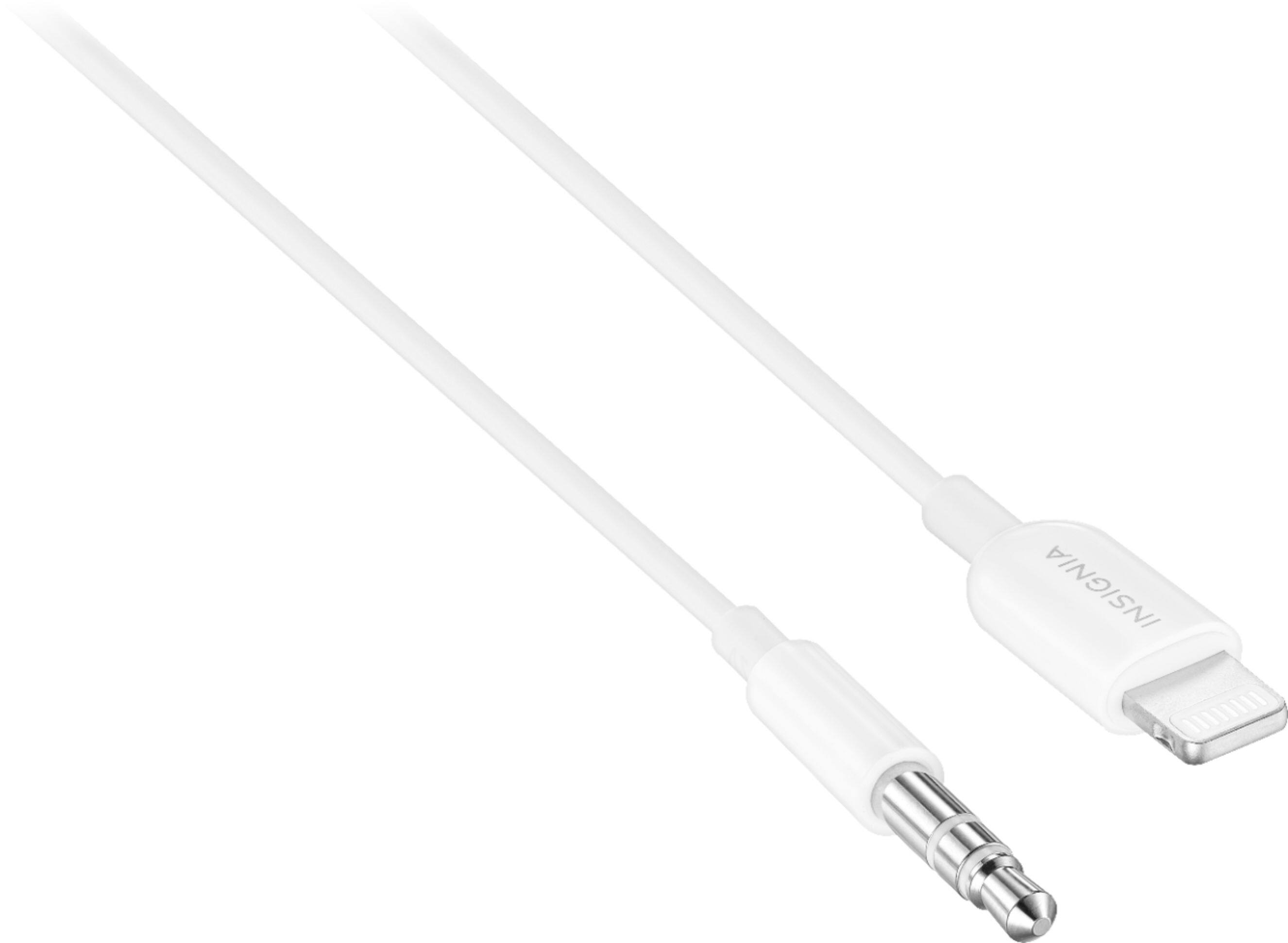 Alt View 13. Insignia™ - 6' Lightning to 3.5 mm Audio Cable - White.
